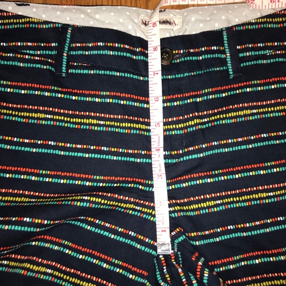 MERONA NWOT Navy Blue/Multicolor Shorts - Picture 6 of 7